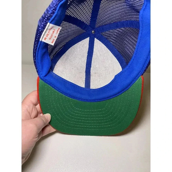 Vintage 80s Texas Rangers Snapback Trucker Mesh Snapback Hat Cap MLB Baseball - Picture 7 of 15